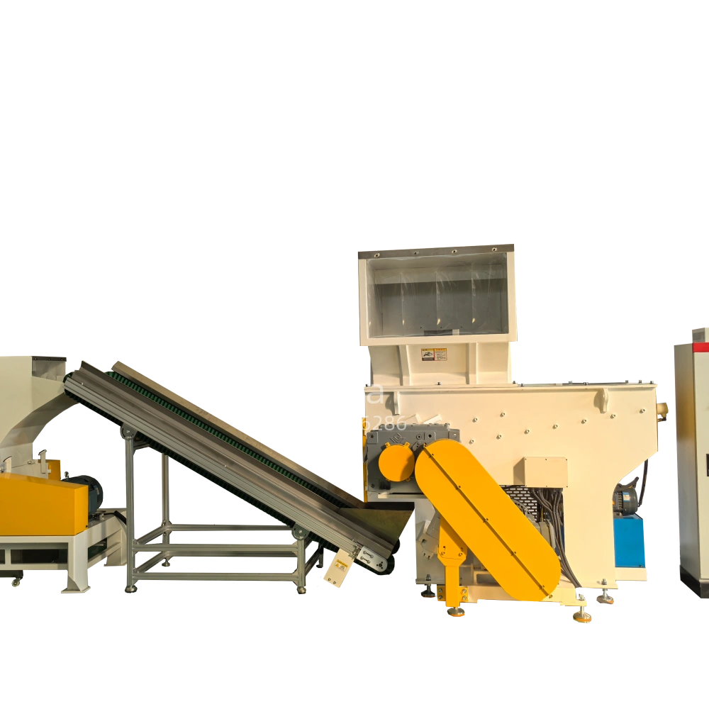 plastic shredder recycling line