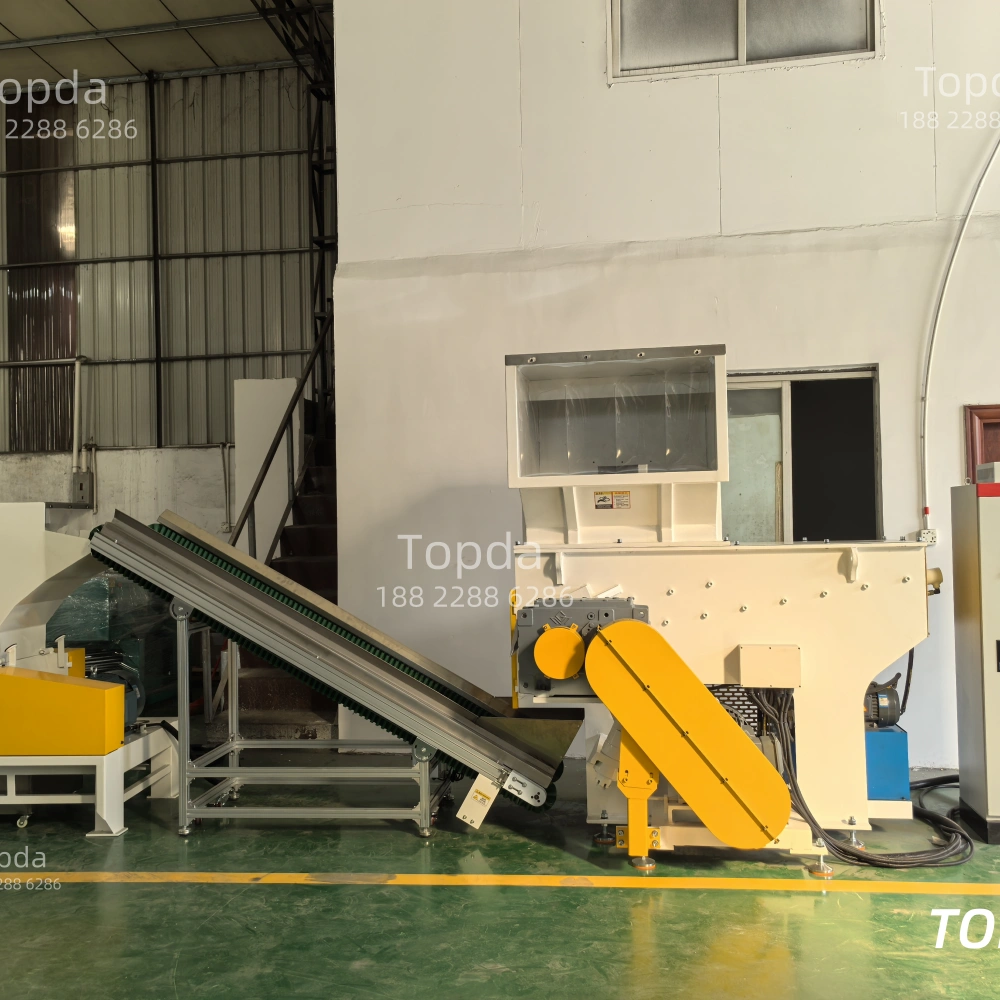 plastic shredder recycling line