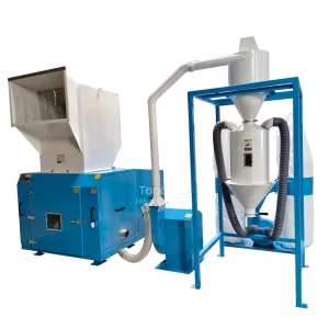 topda plastic crusher for can and bottle with silo