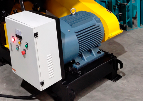Pipe crusher motor